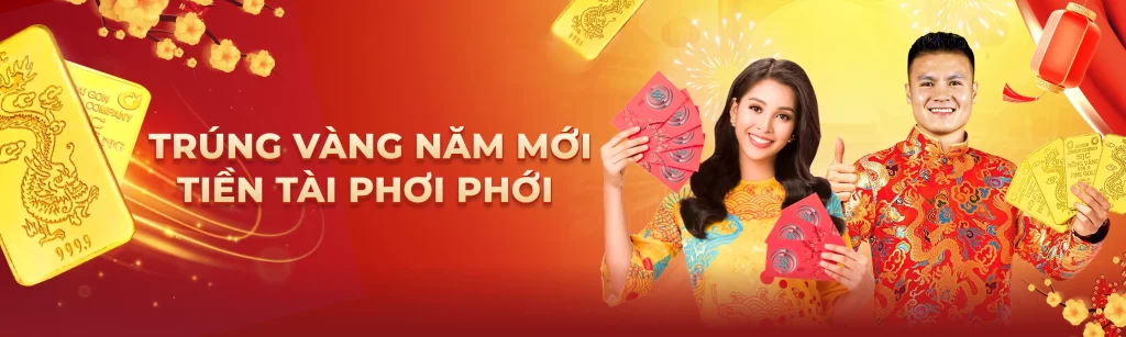 Trúng thưởng năm mới.